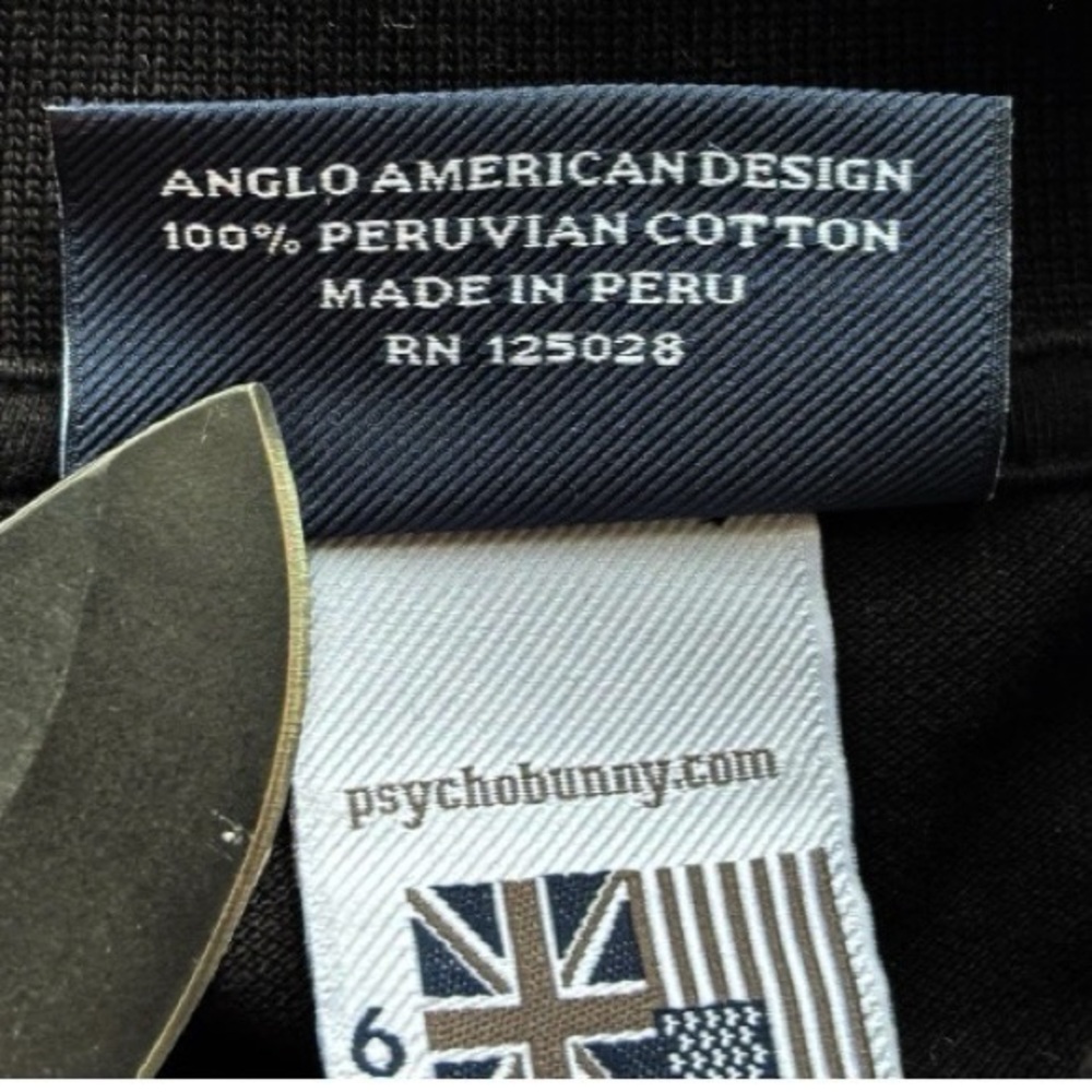 Psycho Bunny By Robert Godley Polo Shirt Black color 100% Peruvian Cotton | (6) - Picture 12 of 14